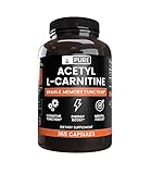 Pure Acetyl L-Carnitine (365 Capsules) High Potency & Gluten-Free (1100 mg Serving)