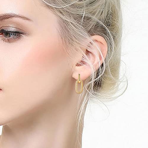 Valentine Jewelry For Women Earrings European And American High End Full Diamond Oval Earrings Resin (Pink-B, One Size) #TOP4