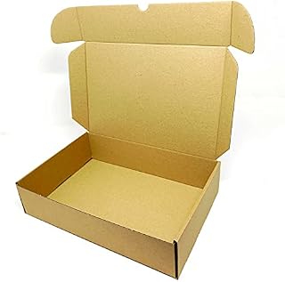 Pack of 5  220 mm x 155 mm x 53 mm Small Kraft Box Cardboard Packing Boxes Royal Mail Small Parcel Gift Krafting Mailing Posting Shipping Brown