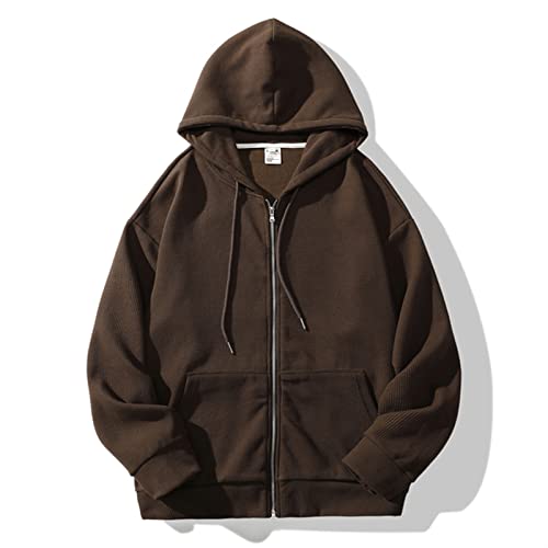 hooded sweatshirt Men's Casual Hoodie Zipper Streetwear Jacquard PlaidCloth Hoodie Sweatshirt Jacket hoody