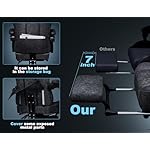 Gaming Chair Breathable Leather with Pocket Spring Cushion,Wide and High Ergonomic Office Chair with Headrest,Computer Gaming Chair with Footrest for Adult and Teen,Grey - Image 4