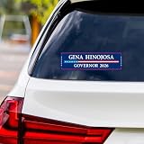 Gina Hinojosa for Texas Governor 2026 Vinyl Sticker, Vote Gina Hinojosa, Texas Governor Elections 2026 Bumper Sticker, Navy Blue, 10" x 3"