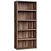 VASAGLE Custos Collection - Bookshelf, 5-Tier Bookcase, Book Shelf, Open Storage Shelf, 9.4 x 23.6 x 52.8 Inches, for Living Room, Home Office, Dinning Room, Natural Walnut ULBC165K01