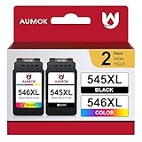 Packungsinhalt: 1 Produkthandbuch, 1 PG-545 XL Schwarz, 1 CL-546 XL Farbe Kompatibel für Canon TS3450 Patronen