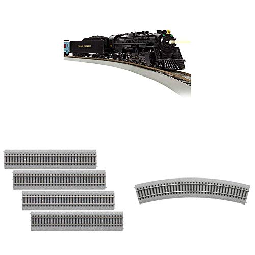 Lionel The Polar Express, Electric HO Gauge, Model Train Set w/Remote and Bluetooth Capability + 4 Additional Pieces of 20