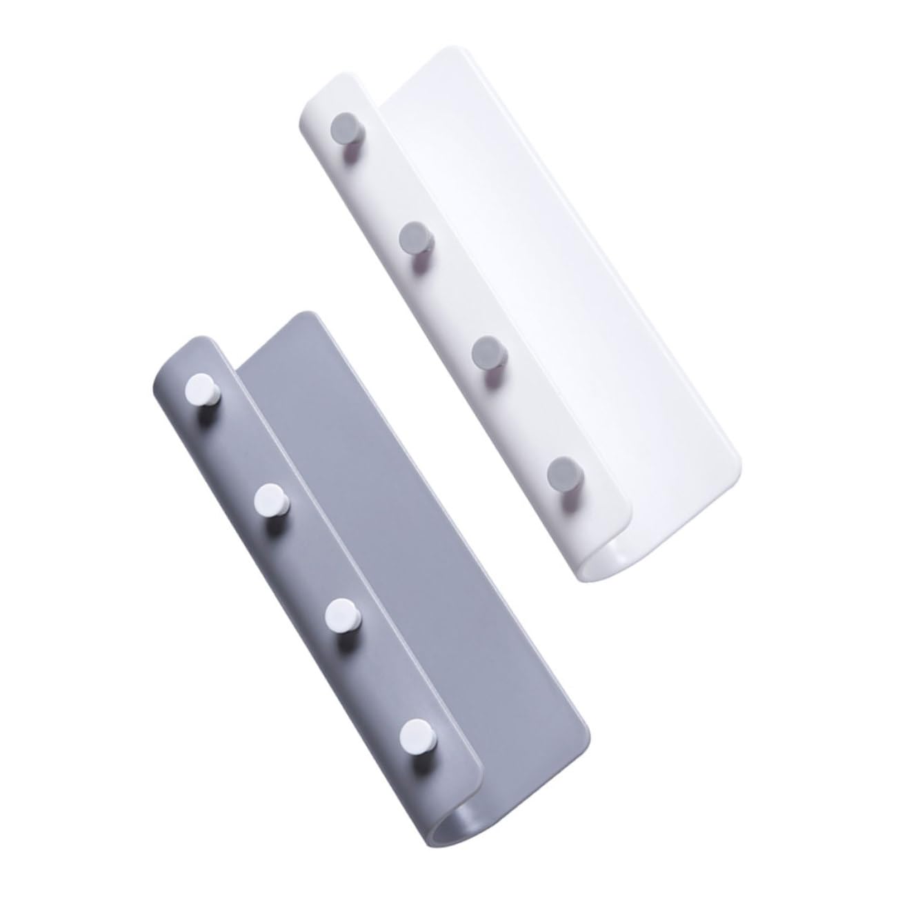 TOGEVAL 2pcs Wall Mounted Coat Rack with Shelf Hooks for Home Entryway Hat and Garment Hanger Space Saving Storage