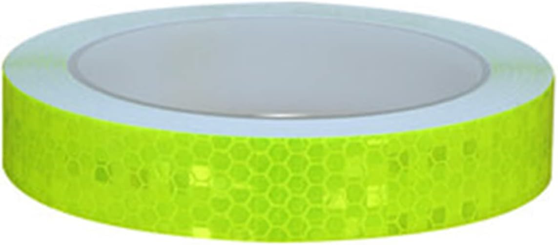 0.8 Inch X 164 Feet Warning Sticker Reflective Tape Self-Adhesive Tape, Conspicuity Tape Waterproof Highly Visible, Reflective Tape for Trailers, Outdoor Cars, Trucks,Fluorescent Yellow Tape