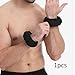 rockible Wrist Ankle Weight Wrist Bangle Wearable Multipurpose Weighted Adjustable for Pilates Walking Body Building Fitness Yoga, black 0.5kg
