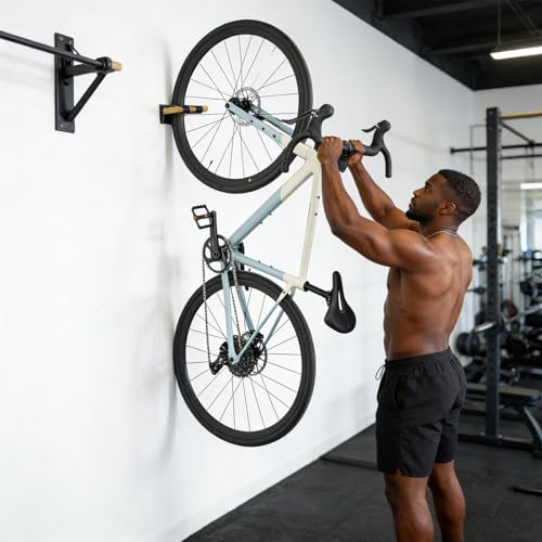 Porte-vélos robuste vertical contre l'encombrement de garage de maison