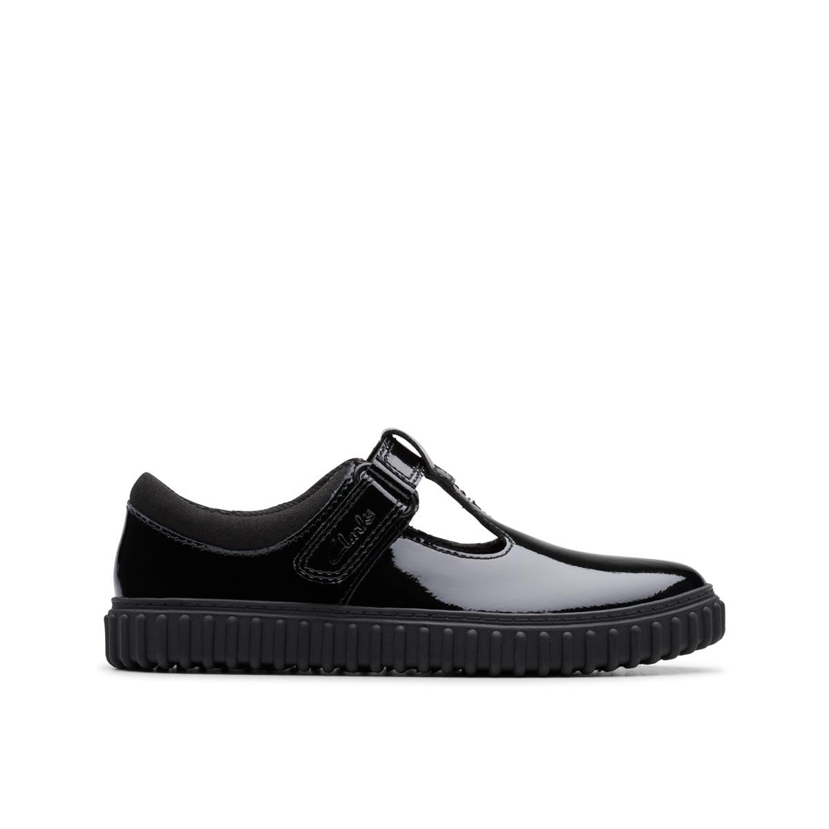 Clarks Cove Hope K. Childrens Black Pat, 10