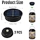 2 Stück Ersatz Solarmodul für Gartenleuchte,Solar Ersatzdeckel 8cm,Solarlampen Ersatz Top mit LED Warmweiß,600mAh/1.2V,IP55,Lichtsteuerung,Solarlampen Ersatzteile für Solarleuchte Außenlaternen