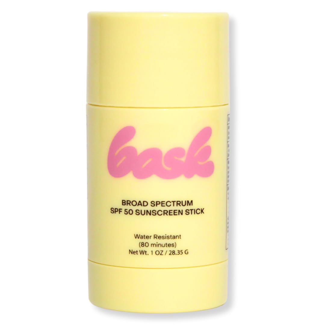 Bask SPF 50 Sunscreen Stick – Fragrance Free, Reef Safe Face & Lip Sunblock for Skiing, Snowboarding & Winter Sports – Broad Spectrum, Moisturizing & Travel-Friendly Sun Stick, 1oz