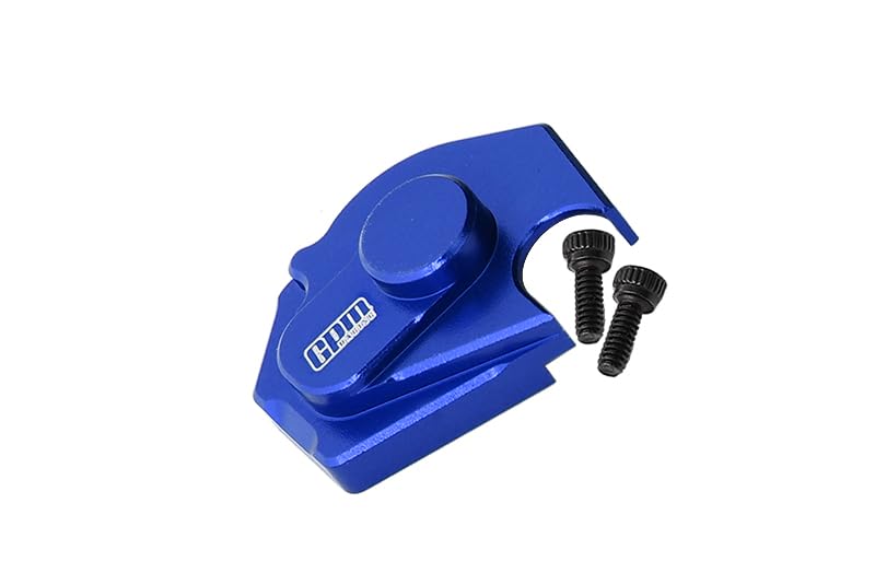 GPM Axial 1/24 SCX24 4WD Deadbolt/Wrangler Upgrade Parts Aluminum Main Gear Cover - 1Pc Set Silver