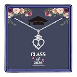 M MOOHAM 2026 Graduation Heart Pendant