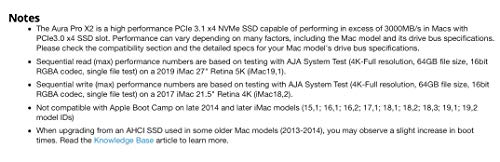 Owc 2Tb Aura Pro X2 Nvme Ssd Upgrade Kit Compatible With Select 27" And 21.5" Imac Models (Late 2013 - Current) #TOP3