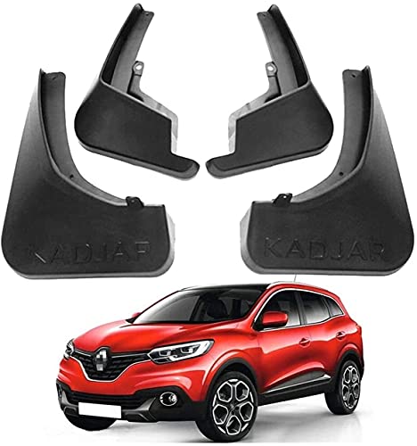 4 Pcs Rubber Mud Flaps Mudguards for Renault KADJAR 2015-2020 2016 2017 2018 2019, Front/Rear Wheel Mudflaps Splash Guards, Fenders with Screws, Exterior Styling Protection Accessories