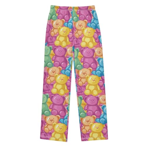 Pajama Bottoms, Colorful Candy Gummy Sleeping Pant Lounge Wear Long Pants Sleepwear Pjs