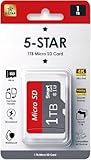 Micro SD Card 1TB Ultra Fast Memory for Drones Action Cameras Smartphones Class 10 UHS I U3 V30 A2 Waterproof Shockproof 4K Support