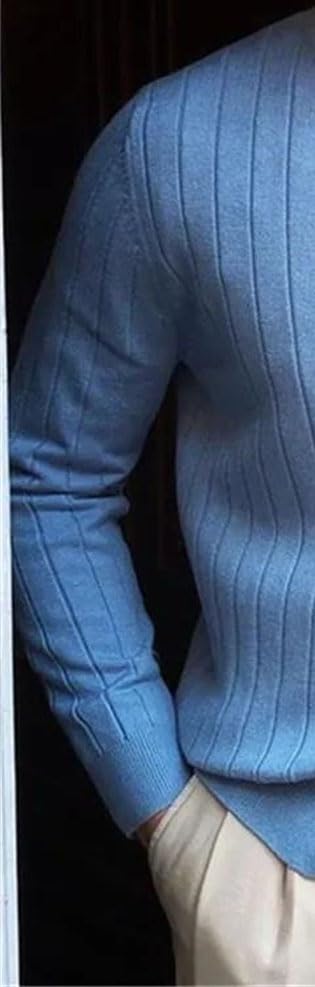 Men's Knit Cardigan Slim Fit V-Neck Button Sweater for Casual and Office Looks2