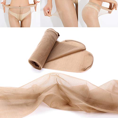 Image of Women's Sexy Shiny Sheer Control Top Tights Silk Stockings Ultra Shimmery High Waist Pantyhose