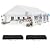 YITAHOME 20x33FT Heavy Duty Party PVC White Tent Wedding Event Shelters Upgraded Galvanized Ripple Canopy with Large Roof Removable Sidewalls & 4 Storage Bags 600D Oxford Commercial
