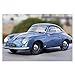 NHDTM Auto-Spielzeug-Kit Aus Metalldruckguss 1:18 Für Porsche 356 Oldtimer Sammlerstück Simulation Zinklegierung Automodell Als Werbegeschenk Wunderbares Geschenk (Farbe : Blau)