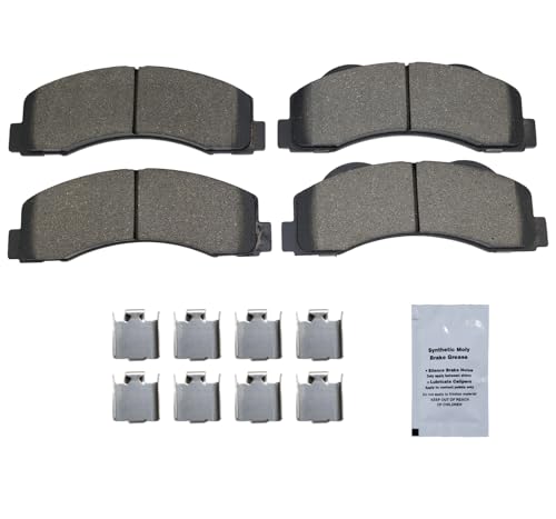Image of HUSCH D1414 Front Ceramic Brake Pads Kit Fit For Ford Expedition 2010-2017, For Ford F-150 2010-2017, For Lincoln Navigator 2011-2017