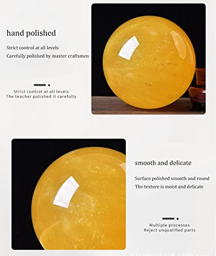 Esfera de cuarzo amatista contra el estres visual adorno de 12cm para salones apagados 3