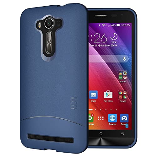 TUDIA Full-Matte Arch TPU Bumper Protective Case Compatible with ZenFone 2 Laser 5.5 Inch (ZE550KL) [Not Compatible with ZE601KL 6.0 Inch] (Blue)