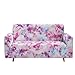 Highdi Copridivano Elasticizzato 1/2/3/4 Posti, Nordico Copridivano Universale Fodere Copridivani Antiscivolo Sofa Protettore per Divani con Braccioli (tintura per Cravatta Rosa,2 posti)