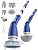 Electric Spin Scrubber, iDOO Shower Scrubber Cleaning Brush with 5 Replaceable Brush Heads, Cordless Power Scrubber with Adjustable Long Handle for Bathroom Shower Tile Grout Tub Floor Pool Car