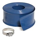Milliard 50 ft Heavy Duty Backwash Hose, Great for Water Disposal - Weather and Chemical Resistant - 2 inch Diameter