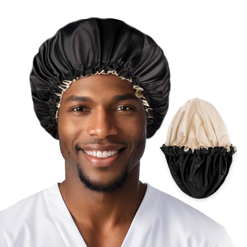 Image of Fittia Satin Hair Bonnet for Small Head Men&Boys Teens with Short Hair