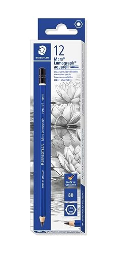Matite STAEDTLER Mars Lumograph Aquarell 100A – 8B, set da 12