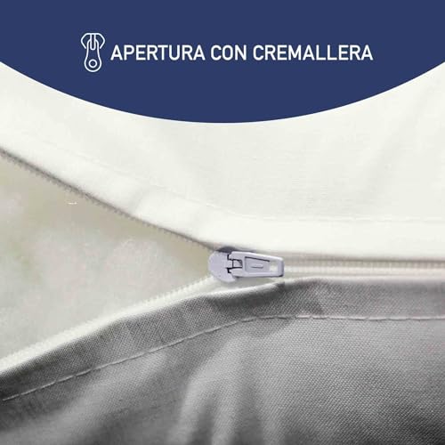 Miniatura 5 de Kusana - Relleno De Cojines Pack 2 4, Fibra Hueca Siliconada En Copos, Antialérgico, Tacto Ultra Suave Jade , Indeformable, Adaptable A Todas Las Fundas 45x65, 2