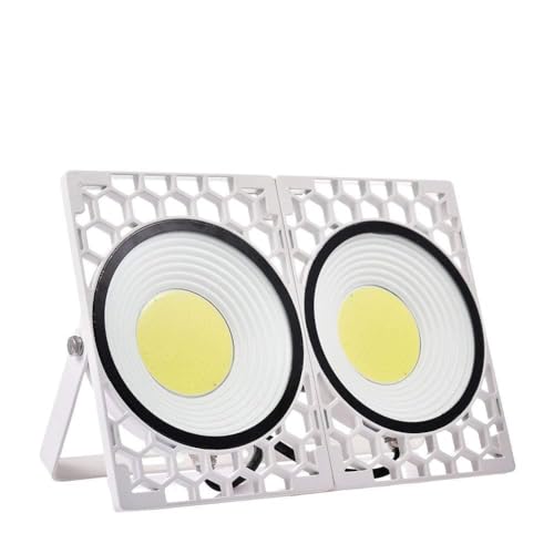 Viugreum 100W LED Flood Lights, IP65 Waterproof Outdoor Super Bright Security Floodlights, 9000 Lumen, 500W Halogen Bulb Equivalent, 6500K Daylight White Wall Lights for Garage, Garden, Lawn, Yard