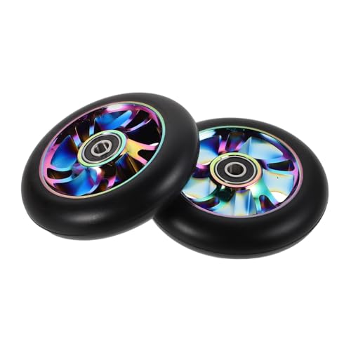 Roues Arrière Trottinette LED Aluminium en lot de 2 pièces pour rechange