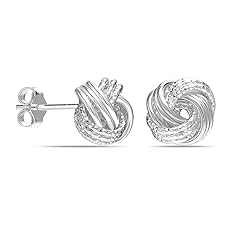 Diamond Cut Love-Knot Silver-10MM