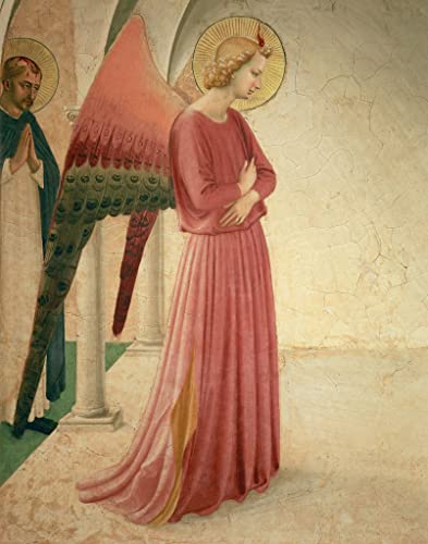 Tableau l'Annonciation Fra Angelico 60x90cm toile premium pour salon haut de gamme