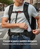 Tolaccea Plecak podróżny, z Certyfikatem TSA Plecak na laptopa z rolowaną górą, mieszczący laptopa o przekątnej do 17,3 cala, Rozszerzalny 40-55L- na Weekend, Turystykę, Trekking, Kemping (Black)
