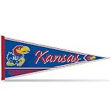 Rico Industries NCAA Kansas Jayhawks Classic 12" x 30" Felt Wall Décor Pennant - Great for Home/Bed Room/Man Cave Décor