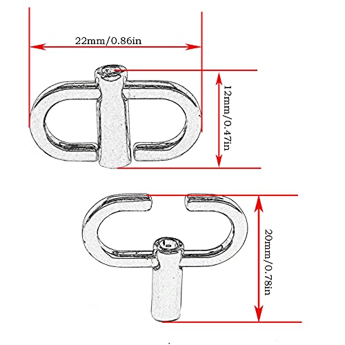 2pcs Zinc Alloy Adjustable Buckle, for Shoulder Chain Strap Women Bag,Chain Strap Bag,Daily Replacement and Use etc(Light gold)4