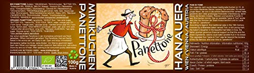 Hanauer Bio Panettone Pane De Toni, 100 g