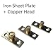 4Pcs Metal Sliding Door Guide Accessories Barn Door Floor Guide Locator Stopper for Security Door(12mm/0.47in)