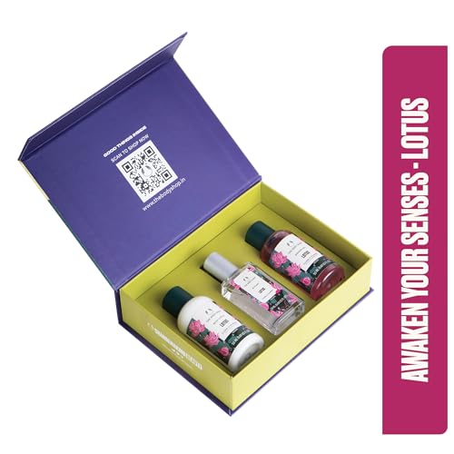 Image of The Body Shop Lotus Shower Gel, Body Lotion & Body Mist Gift Set