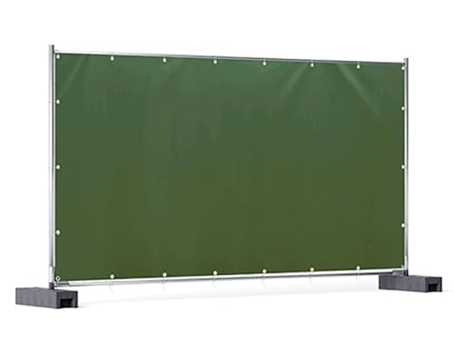 Bâche barrière de chantier - 1,76m x 3,41m Vert