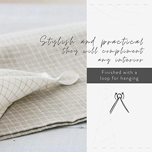Magiclinen Linen Tea Towel - Linen Kitchen And Dish Towel - Linen Cloth - Hand Towel - Set Of 3 - Woodrose Colour #TOP2
