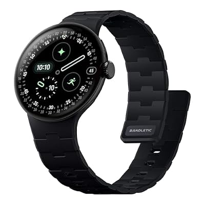 Bandletic Magnetic Silicone Bands Compatible with Google Pixel Watch 4/3 45mm Band for Women and Men, Rugged Soft Sport Strap Replacement Wristband