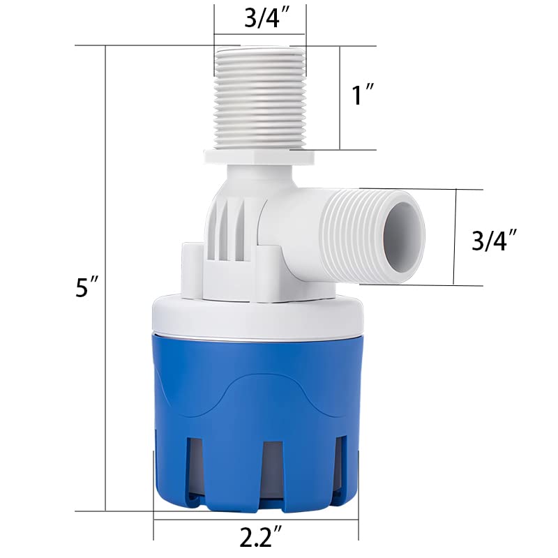 Lot De 4 Valves à Flotteur 1/2'' Ronlok - Arrêt Automatique Pour Bassin, Abreuvoir Bétail, Aquarium