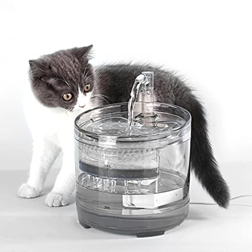 MOBNA Fuente de Bebida para Gatos 1.6l Fuente automática de Bebida Cover